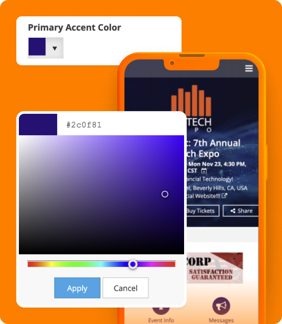 Color Scheme & Theme Matching — ClearEvent