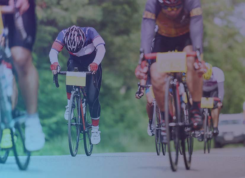 Image of cyclists taking part in a cycling race event.