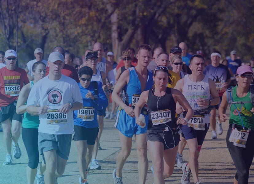 Image showing a group of runners participating in a fun run event.