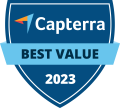 ClearEvent Capterra Best Value Registration, Ticketing, Event App Badge