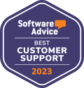 ClearEvent Software Advice Best Customer Support Event Management Platform Badge